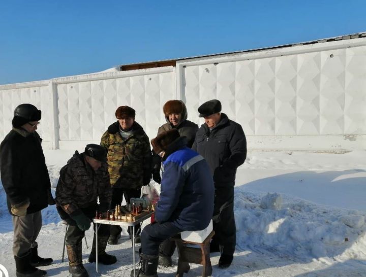 Каждое воскресенье недалеко от Центрального рынка Буинска за прилавком мужчины играют в шахматы (+фото)