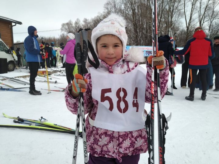 Самой юной участницей лыжных гонок в Буинске стала Гульназ Гильманова