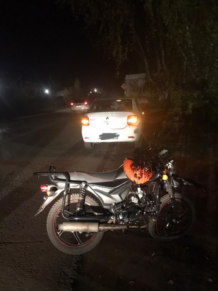 В Буинске столкнулись иномарка и мотоцикл (+фото)