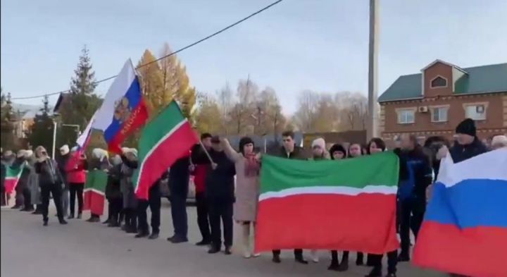 На этой неделе третья отправка.  В Буинске проводили мобилизованных (фото, видео)