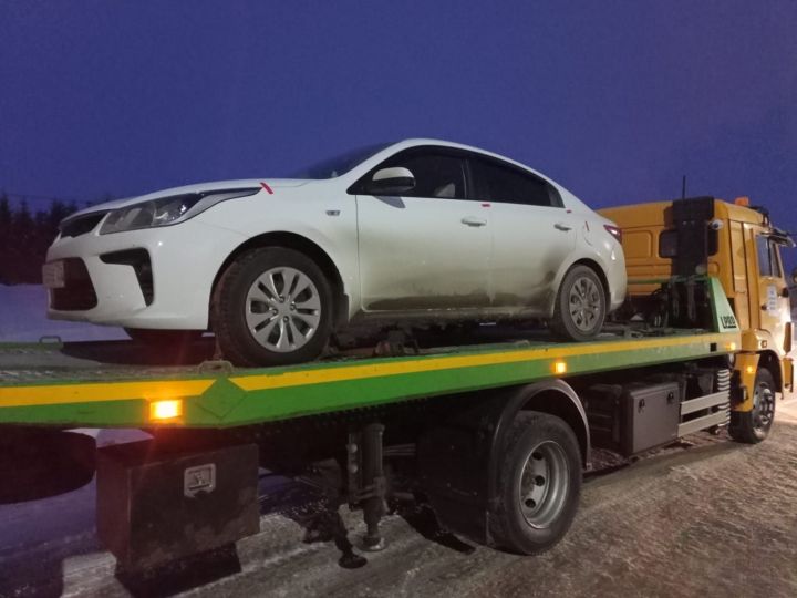На трассе у мамадышца конфисковали автомобиль