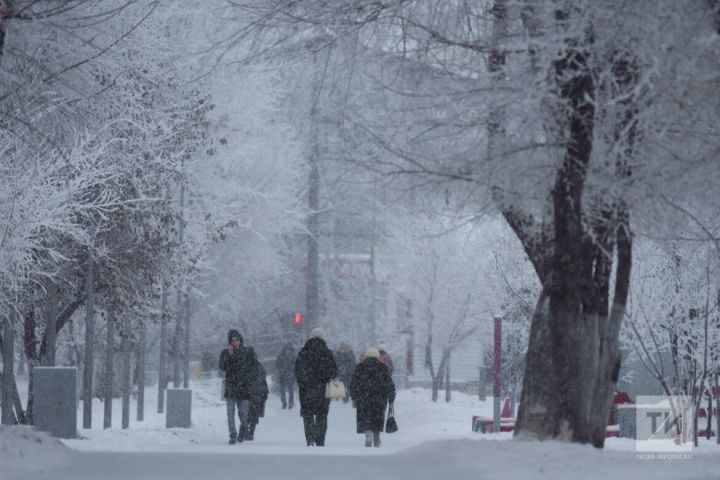 В Татарстане ожидается мокрый снег, туман и гололед