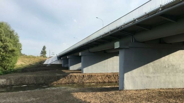 В Буинском районе завершена реконструкция моста через реку Карла