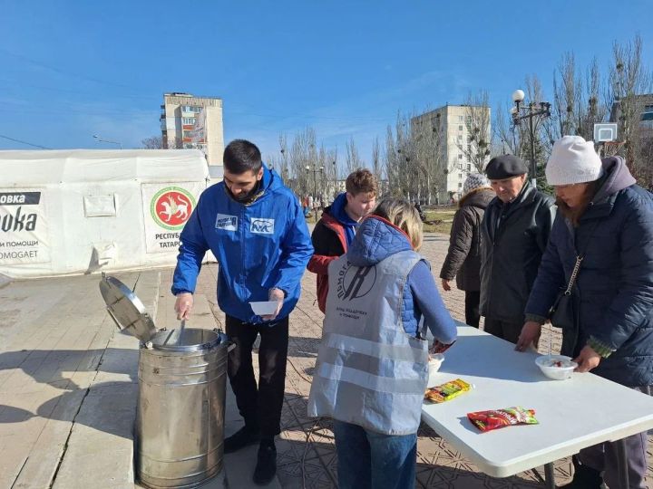 Будни волонтеров «Молодой Гвардии» Республики Татарстан в г. Лисичанск