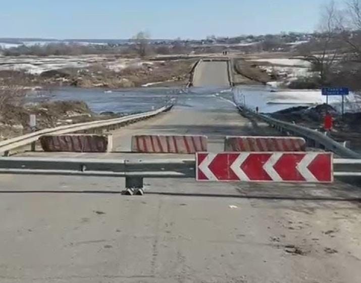 В Буинске закрыли движение по низководным мостам