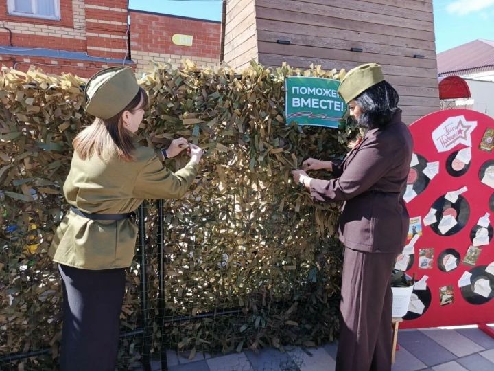 Детские сады украсили   День Победы Буинске